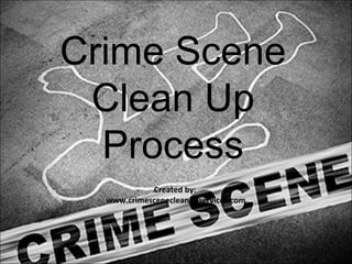 Crime Scene
Clean Up
Process
Created by:
www.crimescenecleanupservices.com

 