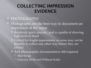 Comprehensive Guide to Crime Scene Impression Evidence Collection and ...