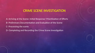 Crime Scene management.pptxt5etrh yt tym | PPTX