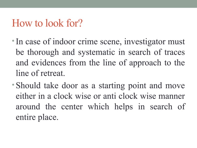 CRIME SCENE MANAGEMENT in Investigation- PPT (3).pptx | Crime & Harmful ...