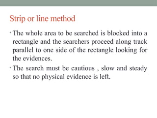 Strip Method Forensics CRIME SCENE MANAGEMENT in Investigation- PPT (3).pptx