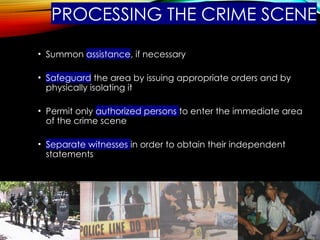 Crime Scene Processing and Crime Scene Response 1st part.pptx