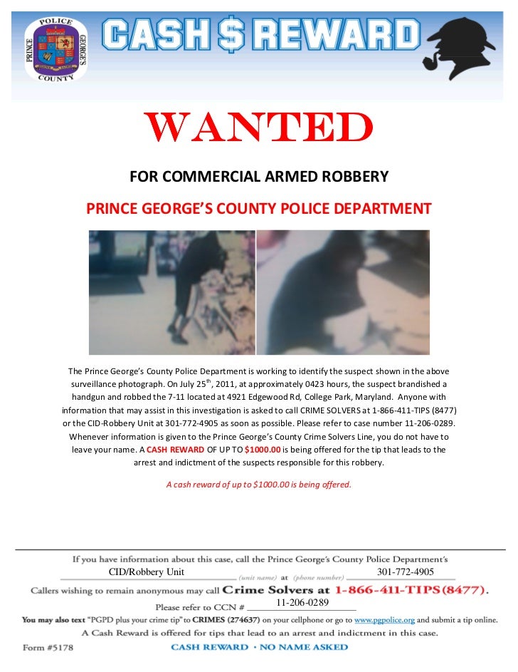 crime solvers reward flyer 2 reward flyer
