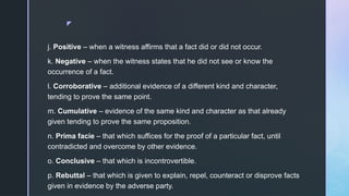Corroborative Evidence Example JURISPRUDENCE_Criminal-Evidence-introduction.pptx