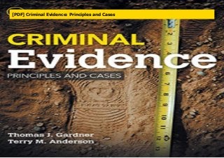 [PDF] Criminal Evidence: Principles and Cases
 