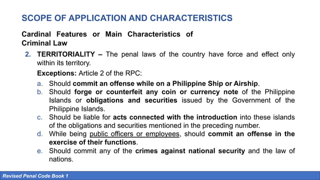 Criminal-Law book 1. base on the RPC OF THE PHILIPPINES | PDF | Law