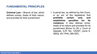 Criminal-Law book 1. base on the RPC OF THE PHILIPPINES | PDF