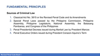 Criminal-Law book 1. base on the RPC OF THE PHILIPPINES | PDF