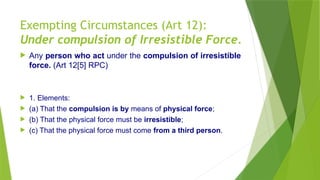 Compulsion Force Criminal-Law-I-S5-Exempting-Circumstances.pptx