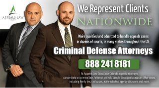 Criminal attorney (407) 255-2165 Orlando FL 32801