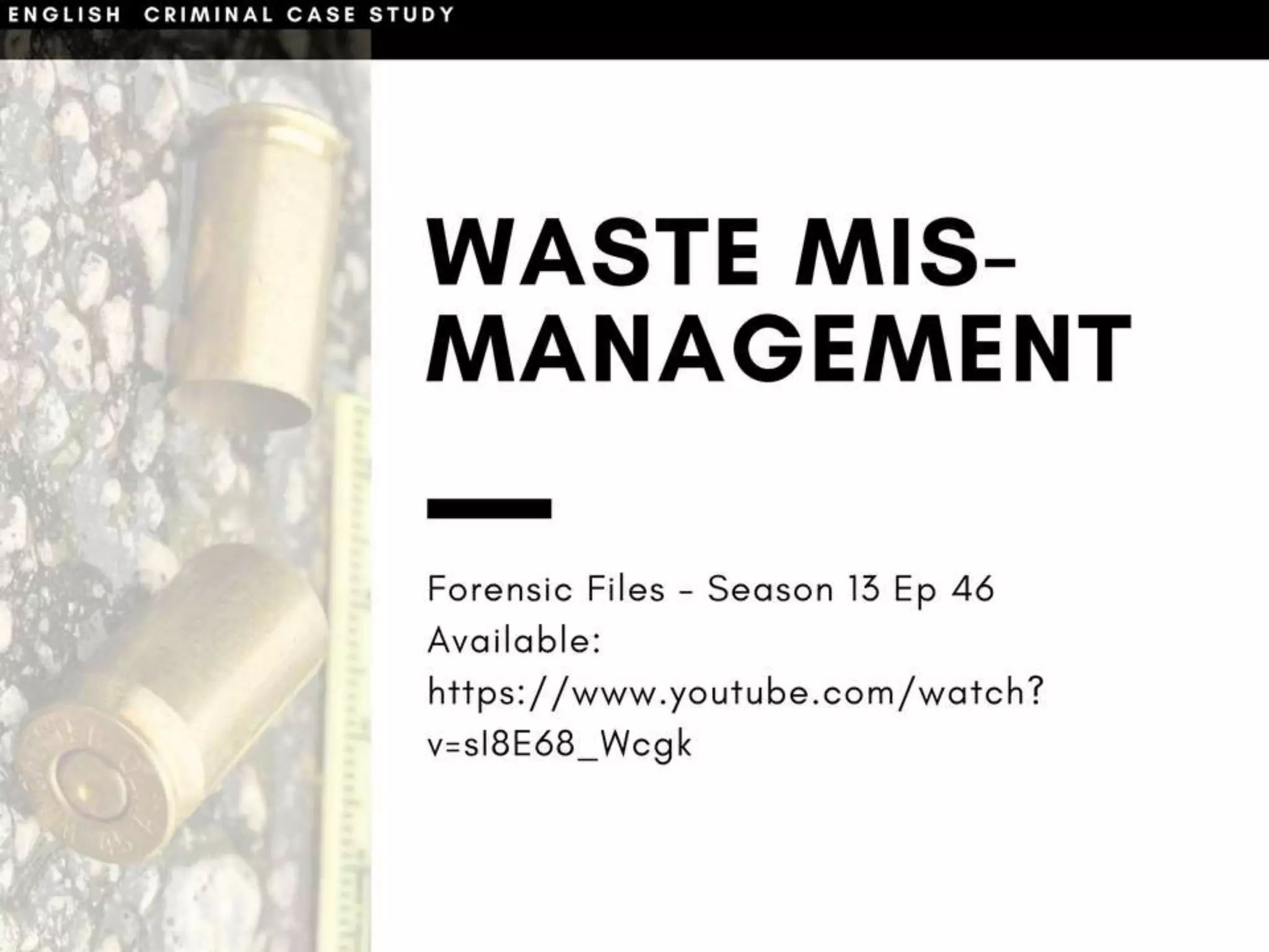 Criminal case study 2