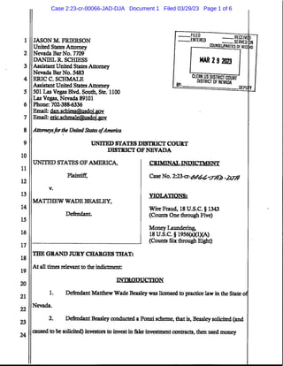 Case 2:23-cr-00066-JAD-DJA Document 1 Filed 03/29/23 Page 1 of 6
 
