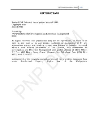 Crime Patrol Xxx Aeqis - Philippine National Police Criminal Investigation Manual | PDF