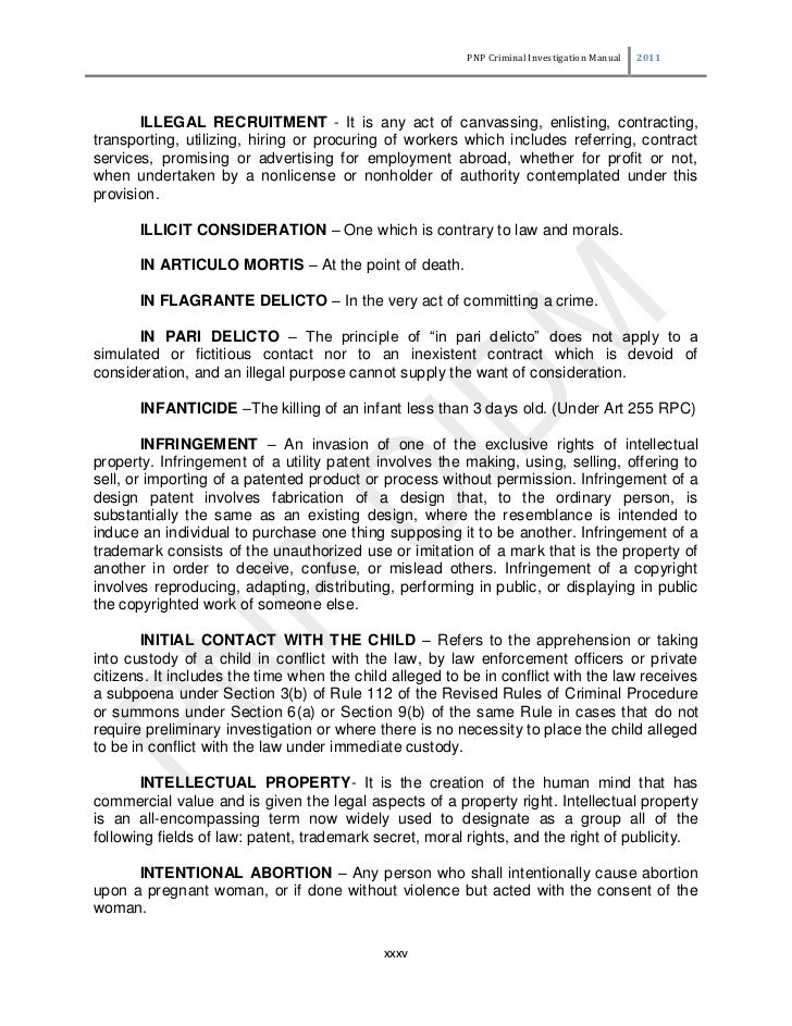 philippine national police criminal investigation manual pnp incident report