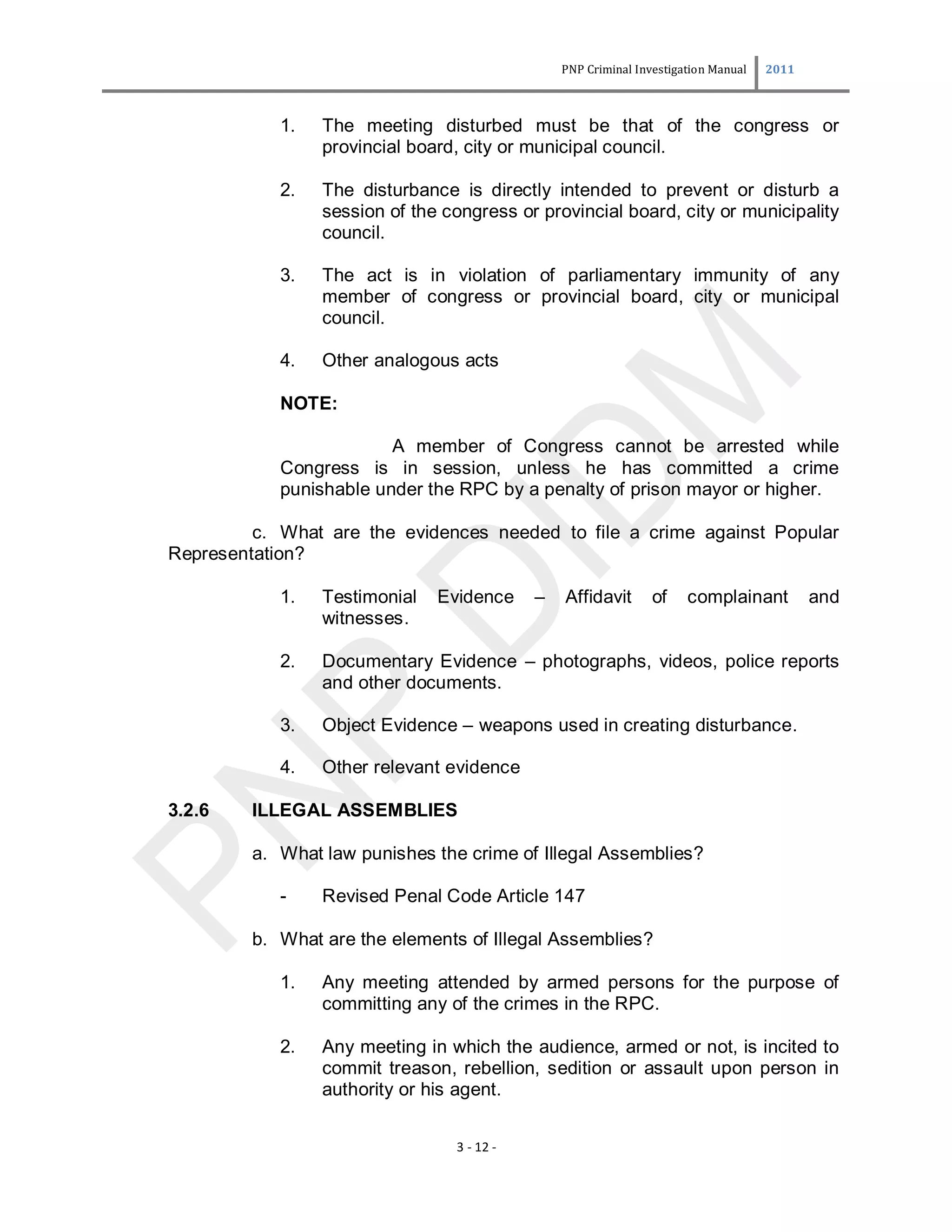 Criminal investigation manual | PDF