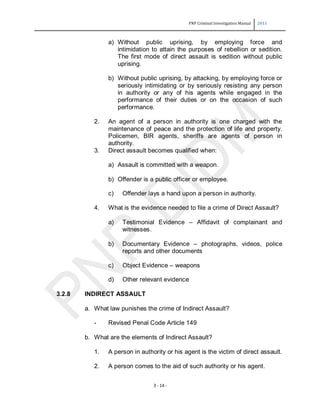Criminal investigation manual | PDF