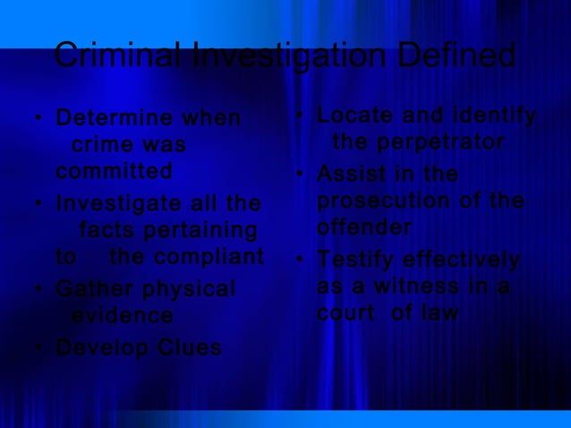criminal-investigation-ppt