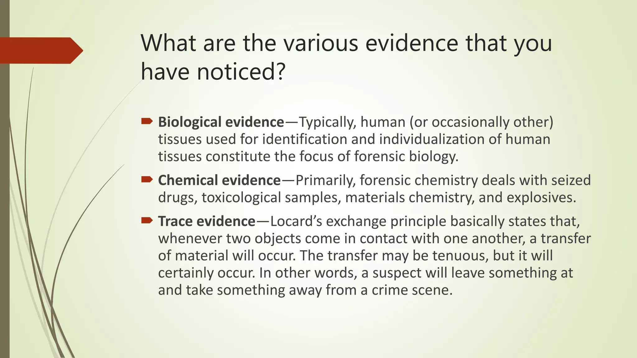 Bio Evidence Criminalistics Unit 3 | PPTX