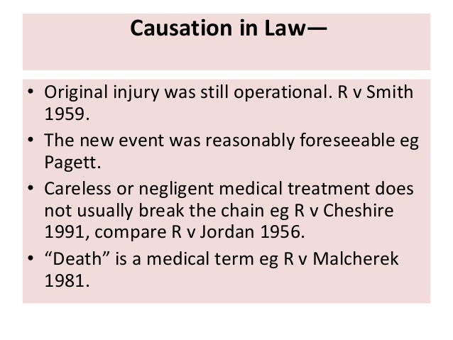 legal term causation