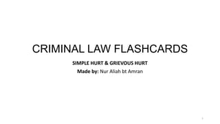 Criminal Law Flashcards