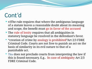 Comprehensive Overview of Criminal Law Principles and Ethiopian Legal ...