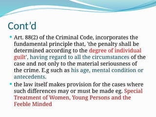 Comprehensive Overview of Criminal Law Principles and Ethiopian Legal ...