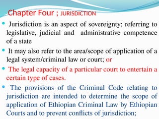 Comprehensive Overview of Criminal Law Principles and Ethiopian Legal ...