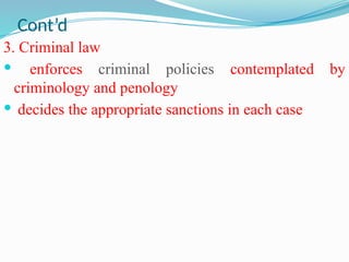 Comprehensive Overview of Criminal Law Principles and Ethiopian Legal ...
