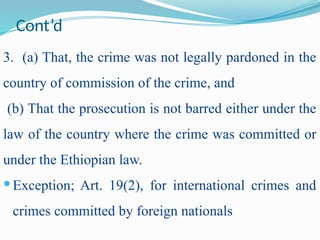 Comprehensive Overview of Criminal Law Principles and Ethiopian Legal ...