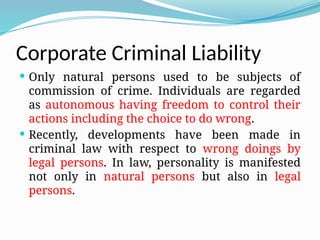 Comprehensive Overview of Criminal Law Principles and Ethiopian Legal ...