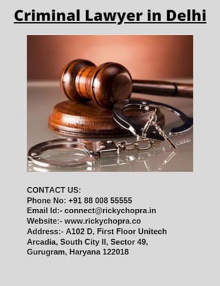 Criminal Lawyer in Delhi