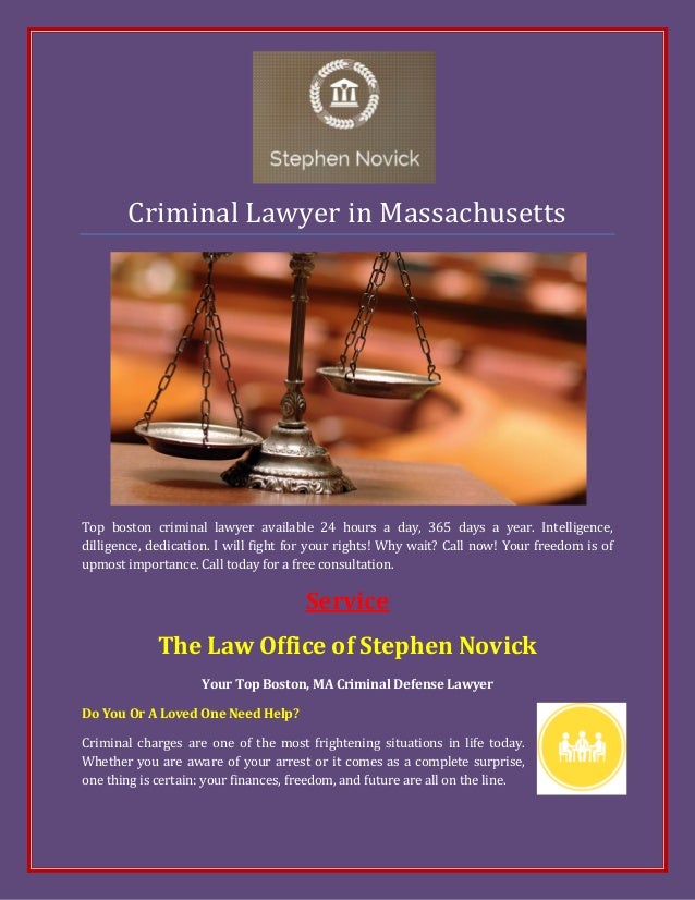 Criminal lawyer in massachusetts
