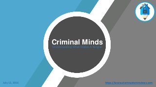 Criminal MindsUnderstanding What Makes A Burglar
https://www.alarmsystemreviews.comJuly 12, 2016
 