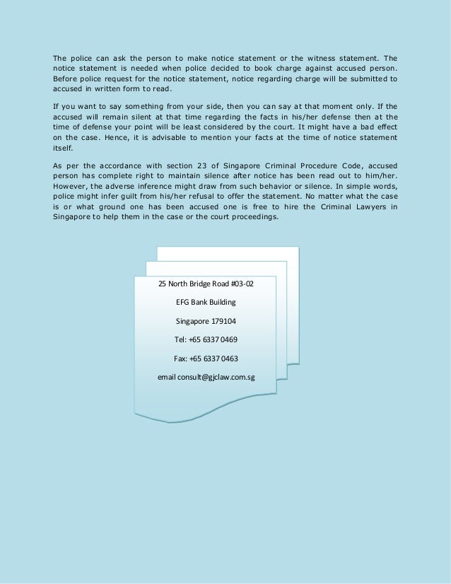 Criminal Procedure Code Of Singapore Criminal procedure code of singapore