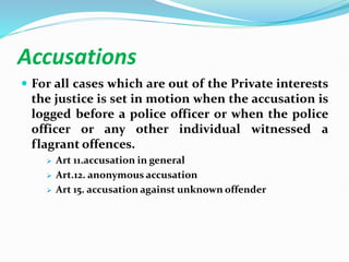Law of criminal procedure Lecture Notes ppt | PPTX
