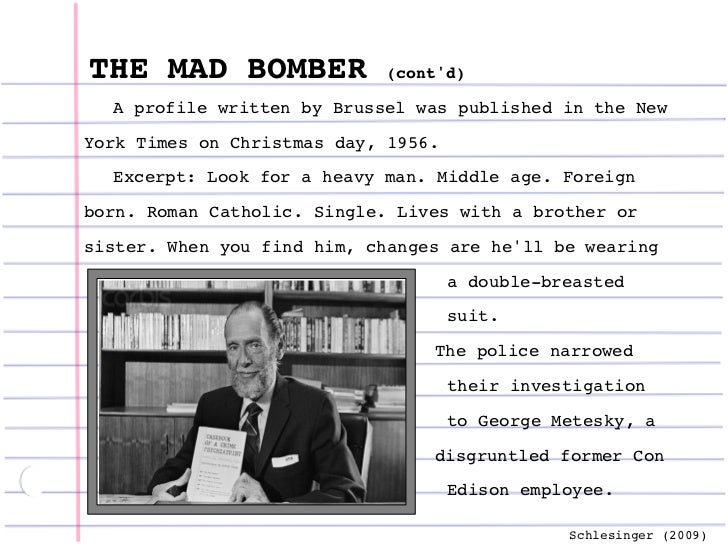 criminal profiling criminal profile