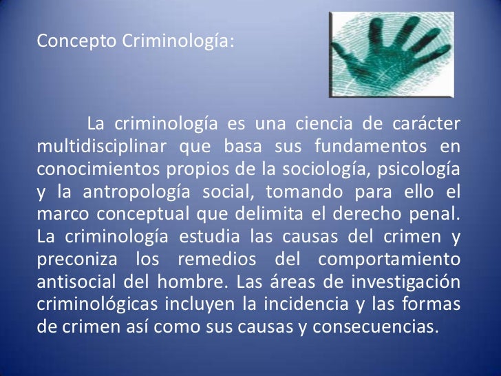 Criminología