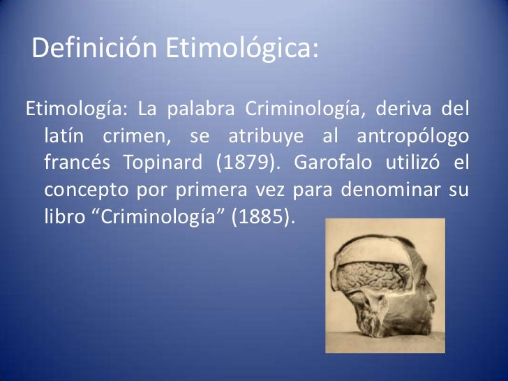 Criminología