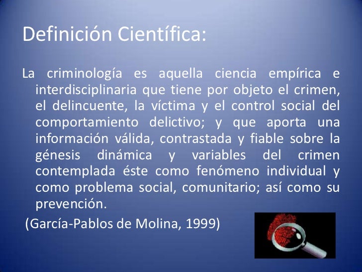 Criminología