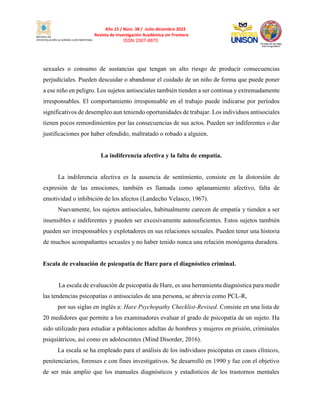 Año 15 / Núm. 38 / -Julio-diciembre 2022
Revista de Investigación Académica sin Frontera
ISSN 2007-8870
sexuales o consumo...