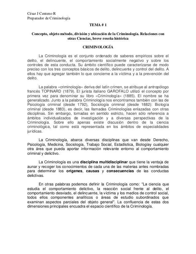 Criminologia - 