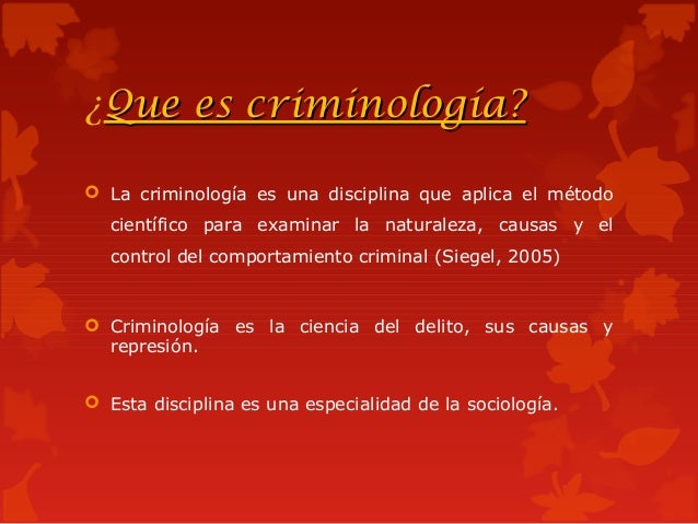Criminologia