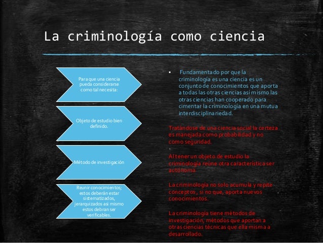 Criminologia como ciencia