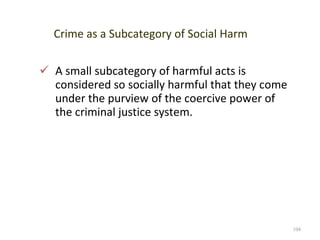 Crime as a Subcategory of Social Harm ,[object Object]