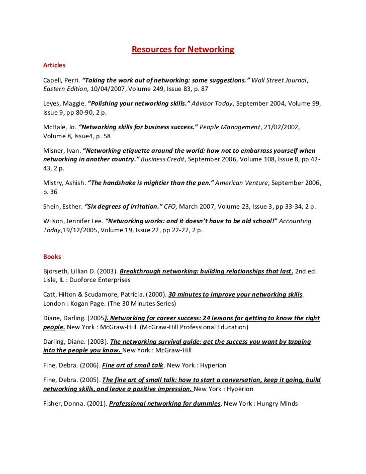 crimmins networking resources 3 15 12 networking resources