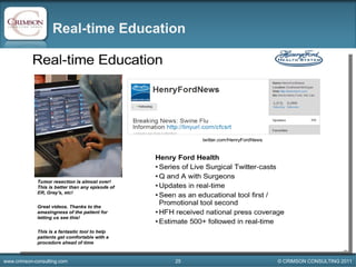 Real-time Education - Ed Bennett: Hospital and Social Media Presentation 