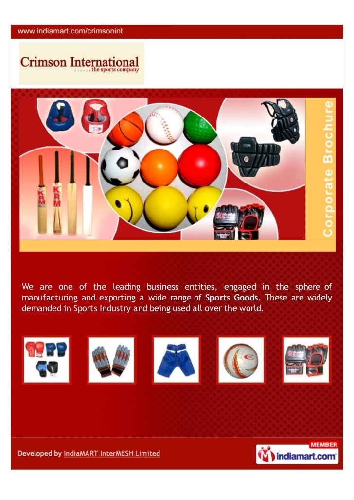 Crimson International, Jalandhar, Sports Goods
