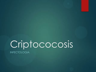 Criptococosis
INFECTOLOGIA
 