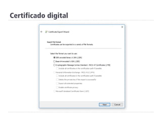 Certificado digital
 