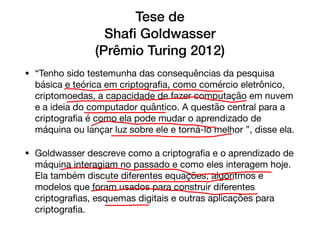 Criptografia como aliado